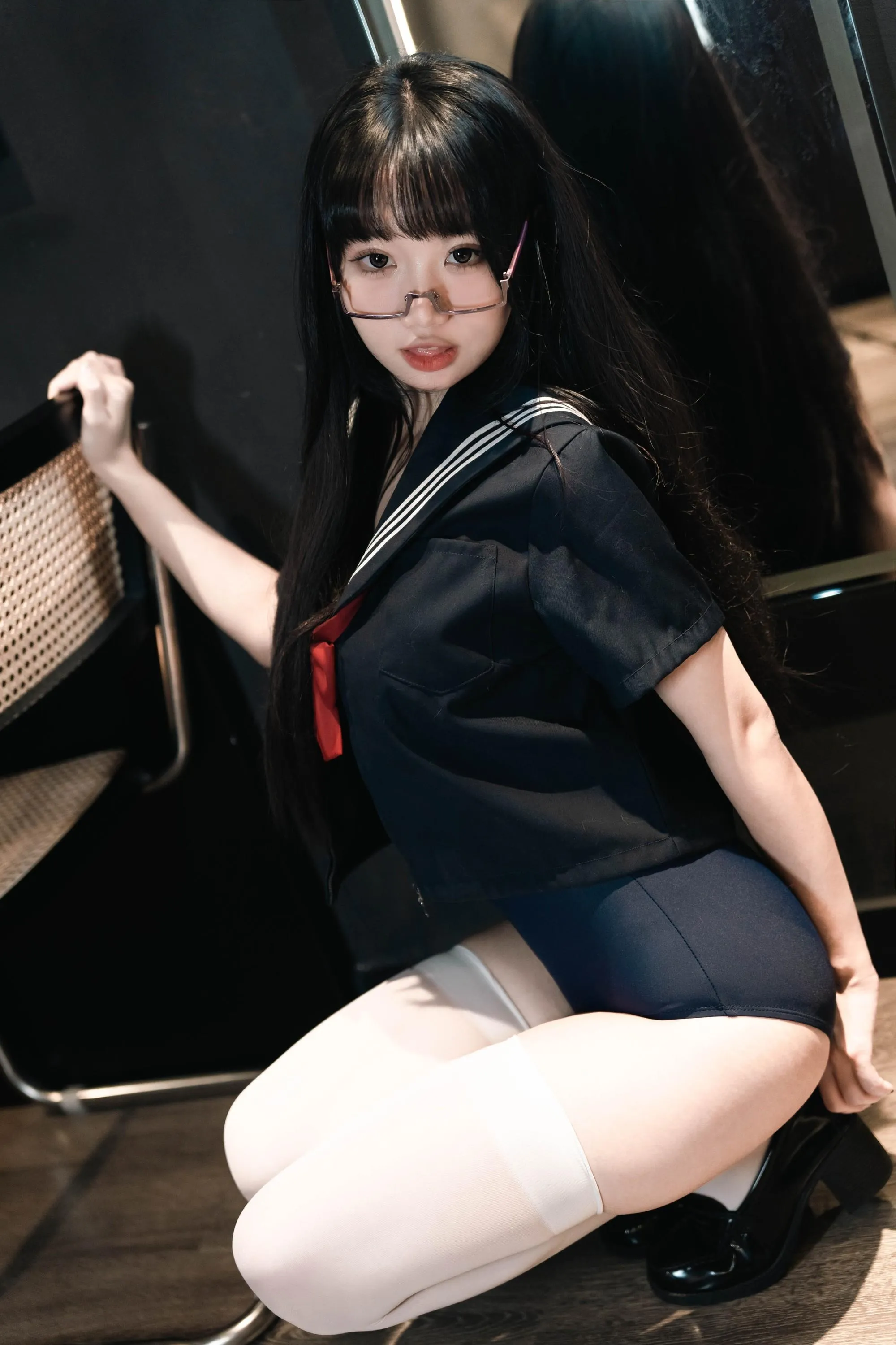柒柒要乖额 – NO.043 白丝死库水 [140P]插图5